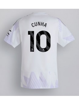 Manchester United Matheus Cunha #10 Replika Borta Kläder 2025-26 Kortärmad